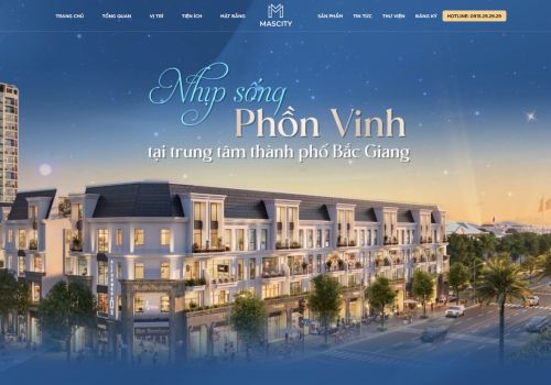Làm Web Bắc Ninh bàn giao cho website mới cho khách hàng về lĩnh vực Bất Động Sản với dự án Mascity 