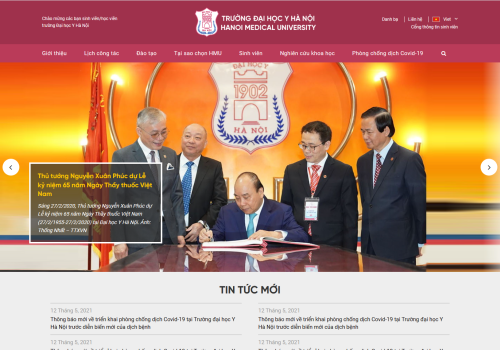 Làm Web Bắc Ninh bàn giao website mới cho Đại Học Y