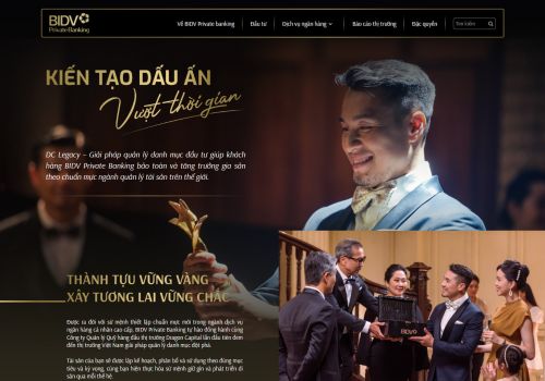 Làm Web Bắc Ninh bàn giao cho website mới cho khách hàng dự án BIDV Private Banking