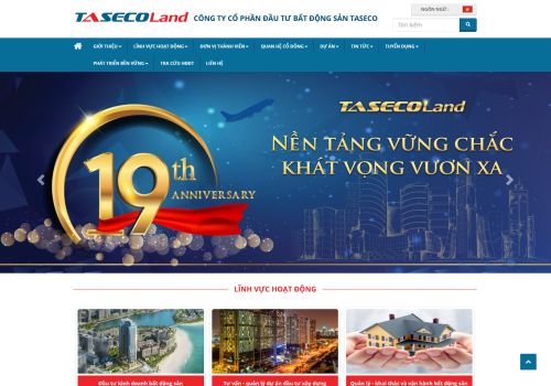 Làm Web Bắc Ninh bàn giao cho website mới cho khách hàng với dự án TASECO LAND