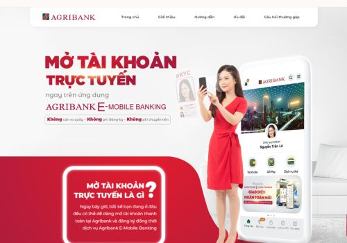 Dự án Agribank Mở tài khoản trực tuyến