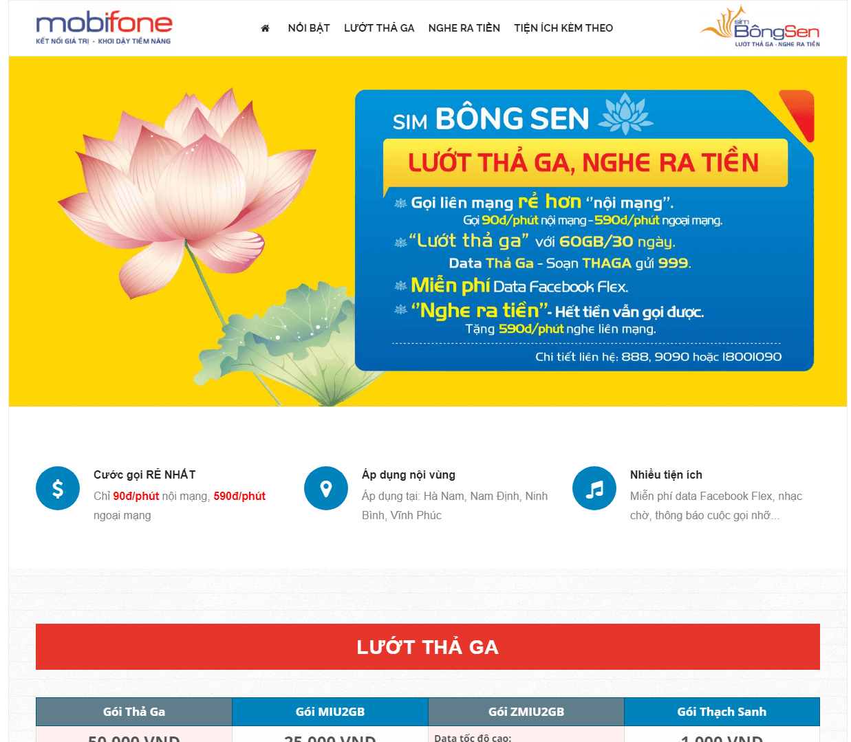 Mobifone Sim bông sen
