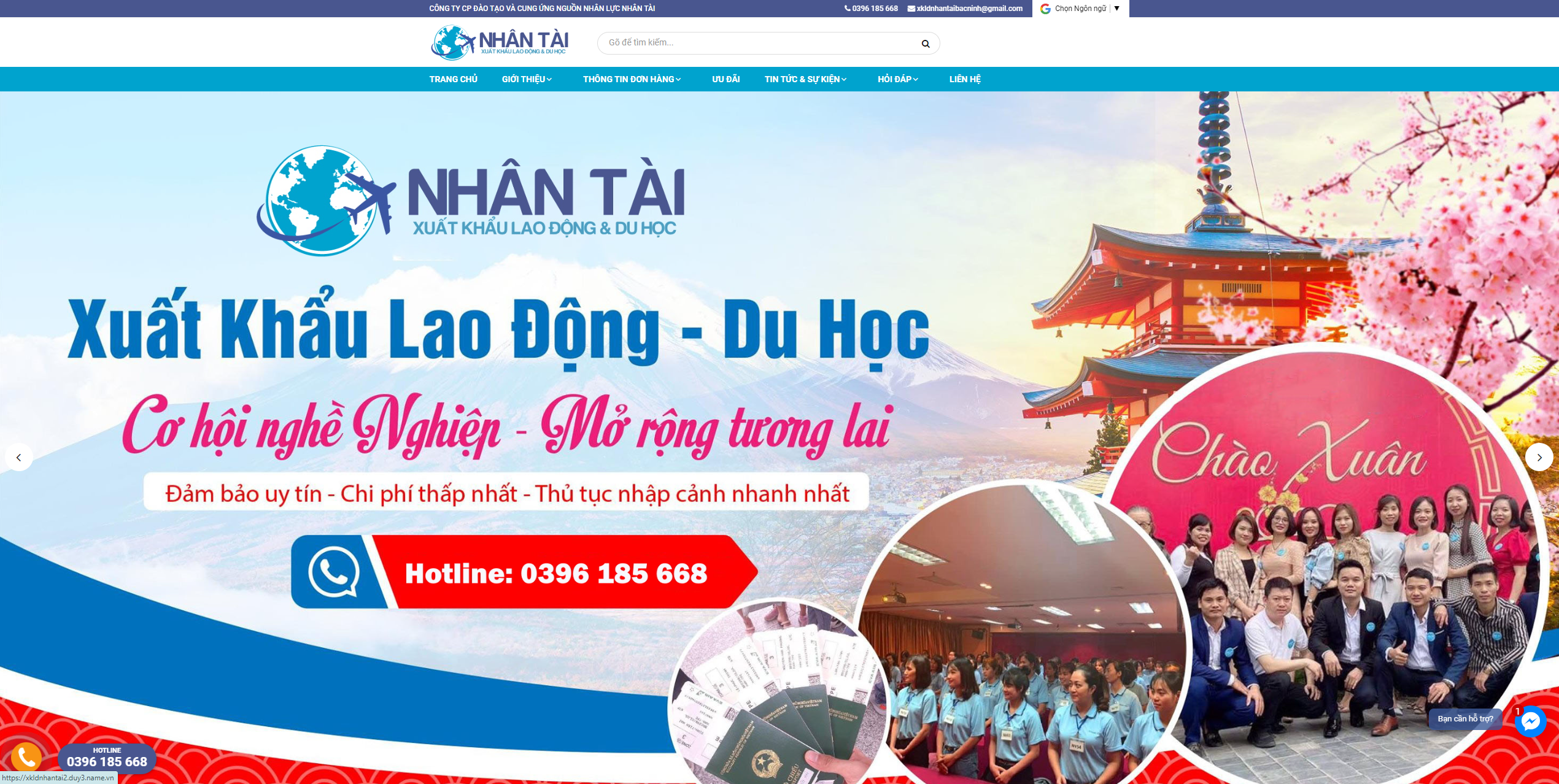 Xuất khẩu lao động Nhân Tài