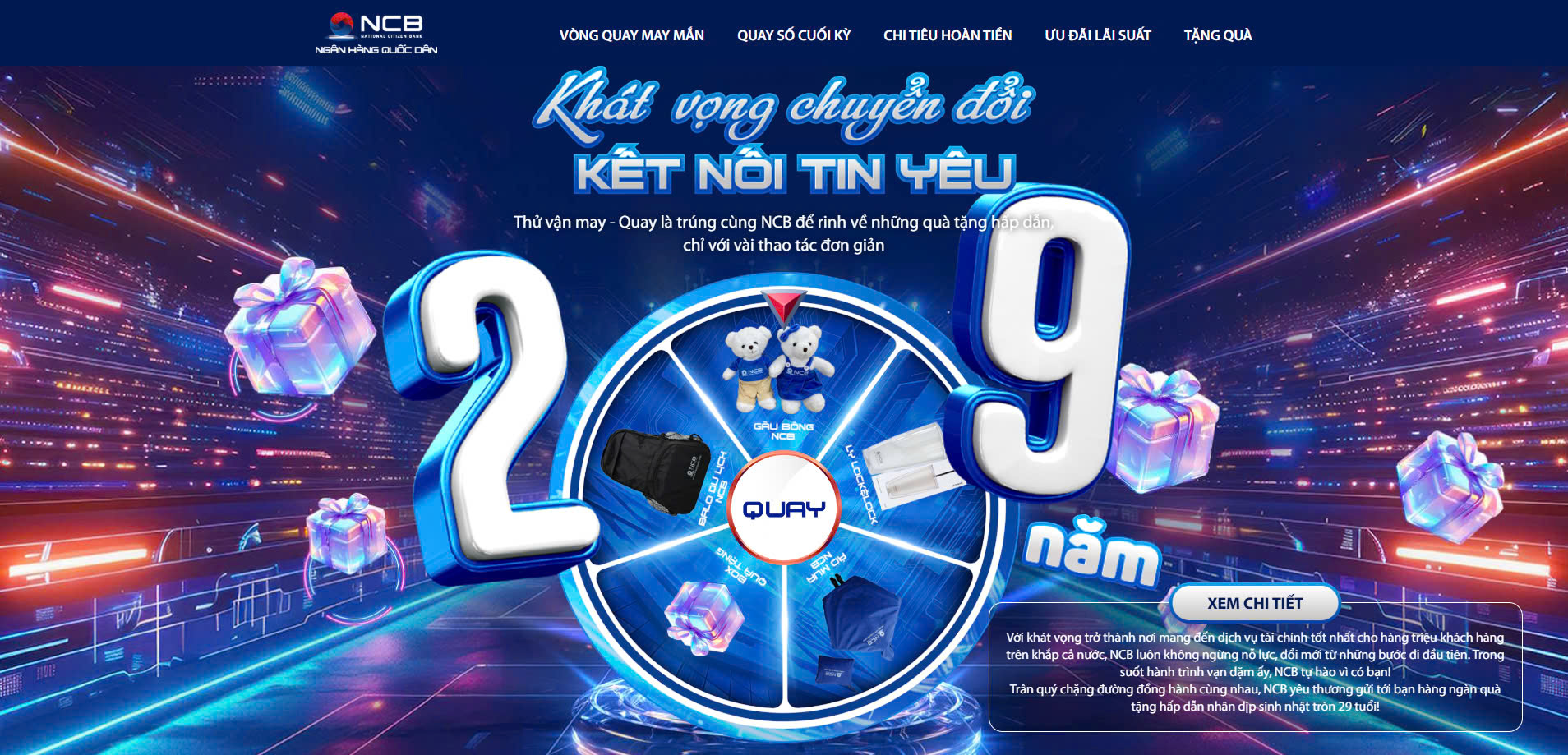 Dự án NCB 29 năm - Khát vọng chuyển đổi 