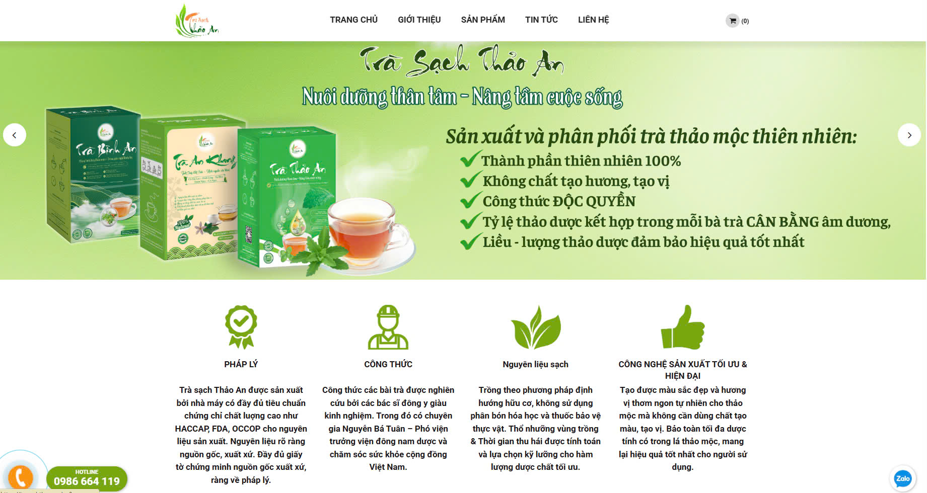CÔNG TY CỔ PHẦN TRÀ SẠCH THẢO AN